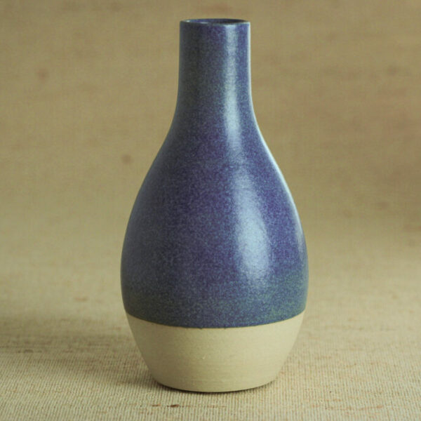 Dünnhalsige Vase blau